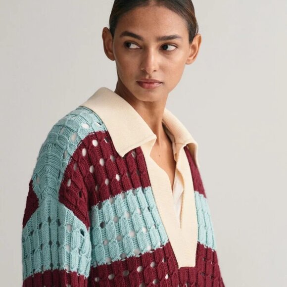 GANT ! Oversized fit Milano-knit collar and placket Long wide sleeves (XXS) - Picture 5 of 12